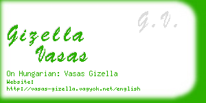 gizella vasas business card